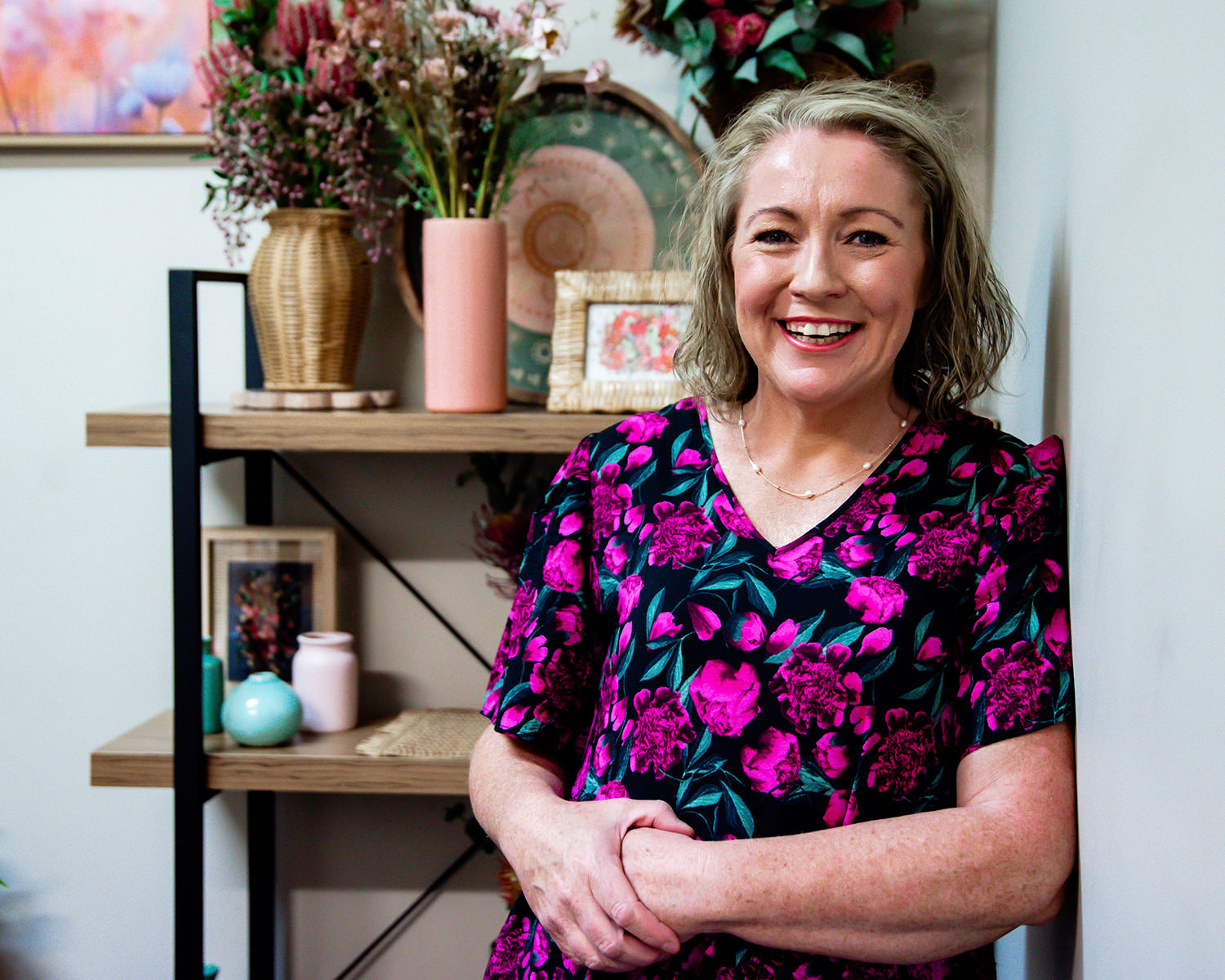 Portrait of Melanie Wyatt in her office in Bacchus Marsh, Victoria